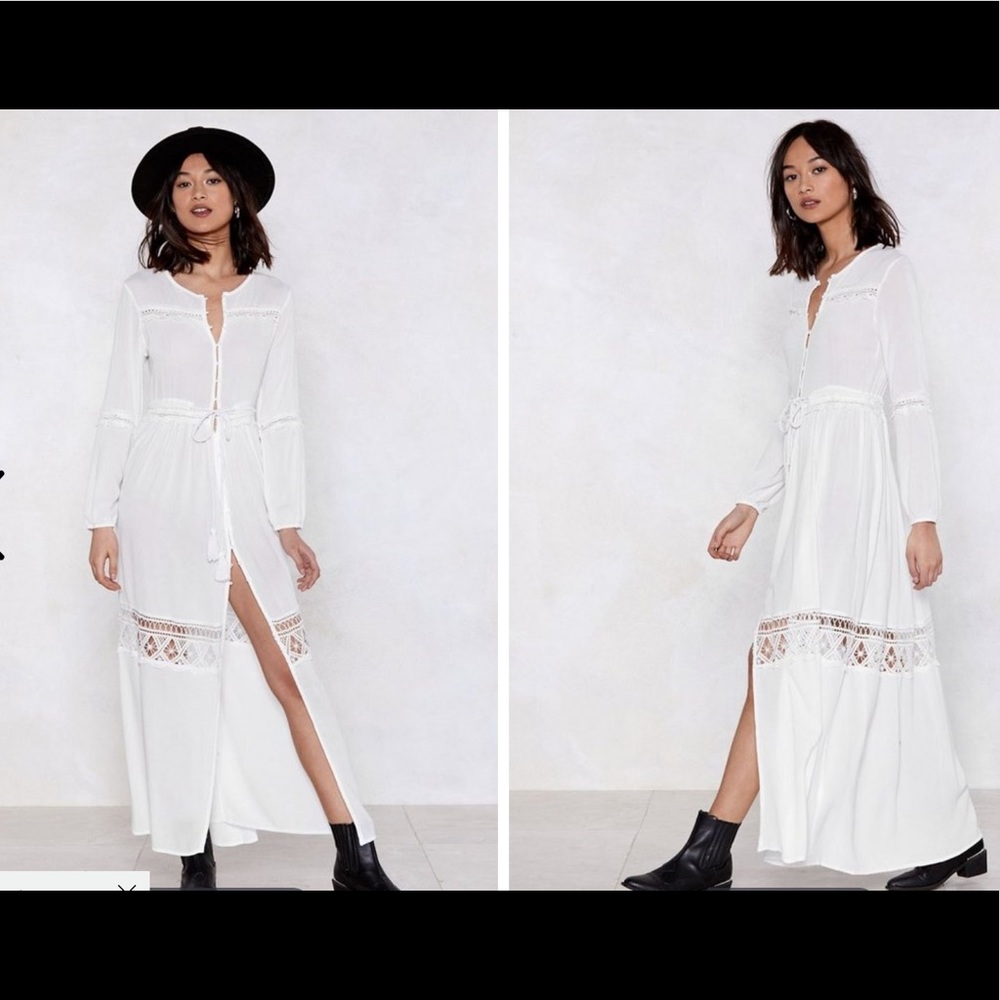 Nasty Gal A Case of You Crochet Dress - S